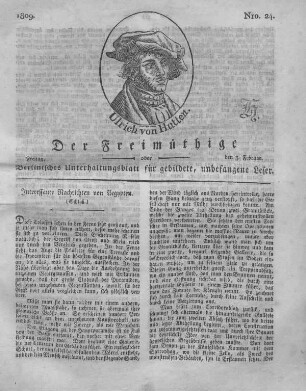 Nro. 24., Freitag, den 3. Februar 1809