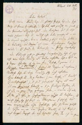 Brief vom 24. Oktober 1870