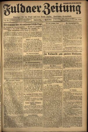 Ausgabe vom Donnerstag, den 02. April 1925.