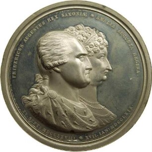 König Friedrich August I.und Marie Amalie Auguste - Goldene Hochzeit