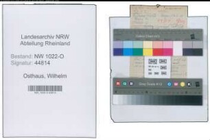 Entnazifizierung Wilhelm Osthaus , geb. 00.00.0000 ()