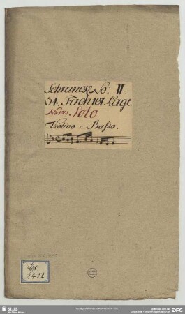 Sonatas - Mus.2-R-8,95 : vl, bc - B|b