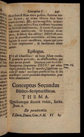 447-456, Conceptus Secundus Biblico-Scripturisticus.