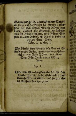 Gnade und Friede von Gott dem Vater!