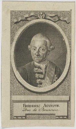 Bildnis des Frédéric Auguste, Duc de Brunswic