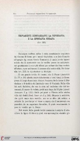 15: Trovamenti risguardanti la topografia e la epigrafia urbana, [20]