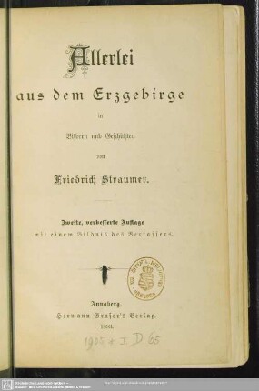 1: Allerlei aus dem Erzgebirge in Bildern und Geschichten