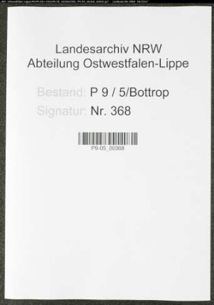 Sterberegister Standesamt Bottrop