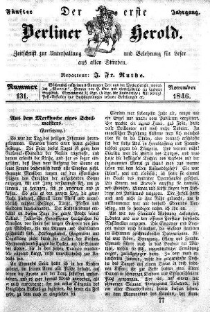 Nummer 131, November 1846