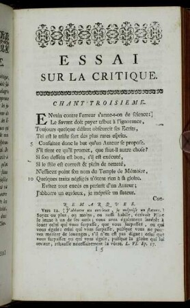 Chant Troisieme