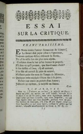Chant Troisieme