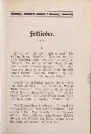 Festlieder.