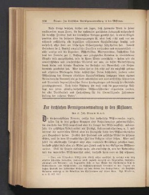 Zur Kirchlichen Vermögensverwaltung in den Mission