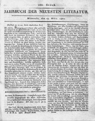 Altona, b. Hammerich: Untersuchungen über einzelne Gegenstände der alten Geschichte, Geographie und Chronologie, herausgegeben von G. G. Bredow. XV. und 184 S. gr. 8.