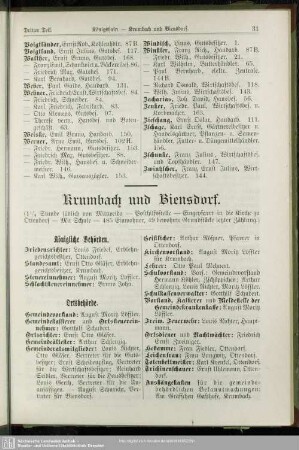 Krumbach und Biensdorf