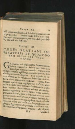 Caput XI. Caedes Gratiani Imperatoris Et Quomodo Eam Ultus Sit Theodosius.