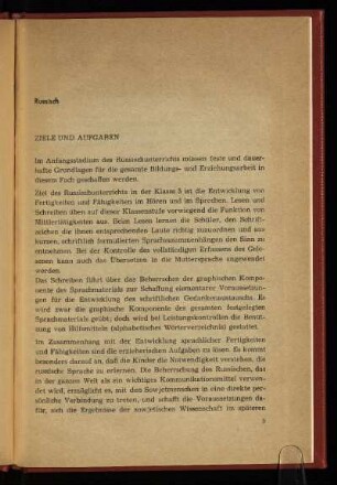 Ziele und Aufgaben