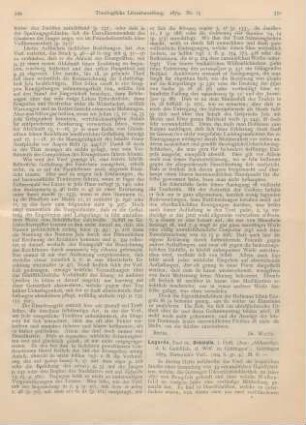 350-351 [Rezension] Lagarde, Paul de, Orientalia. 1. Heft