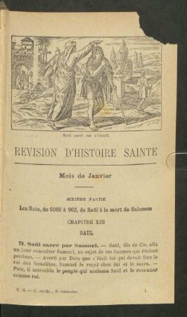 Revision d'histoire sainte