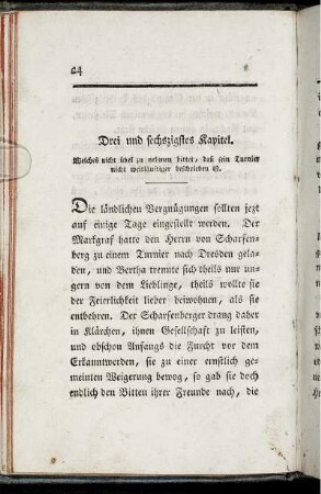 Drei und sechszigstes Kapitel.