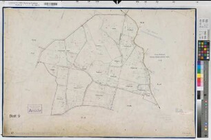 Drensteinfurt (Drensteinfurt), Flurbereinigung Drensteinfurt, Zuteilungskarte Drensteinfurt Flur 43