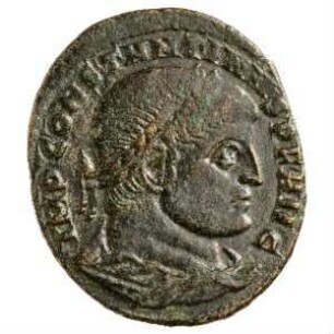 Münze, Follis, Aes 2, 312 - 313 n. Chr.