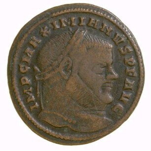 Münze, Follis, 307 - 308