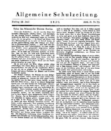 73: Heft 73
