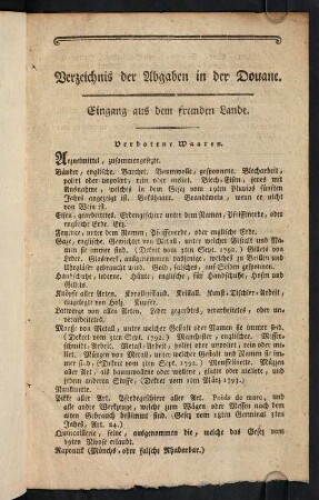 3-7, Verbotene Waren.