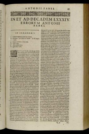 In Et Ad Decadenm LXXXIV. - Decadis LXXXVI.