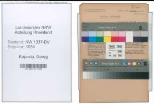 Entnazifizierung Georg Kapusta , geb. 19.12.1897 (Bonbonkocher)