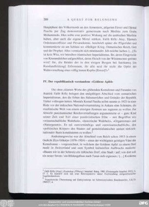 IV. Der republikanisch verstandene «Goldene Apfel»