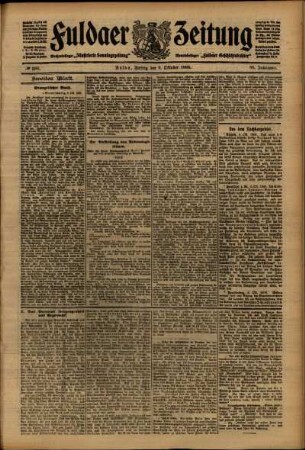 Zweite Ausgabe vom Freitag, den 09. Oktober 1908.