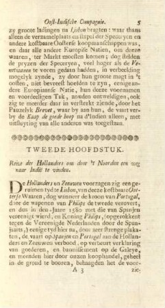 Tweede hoofdstuk. Reize der Hollanders om door 't Noorden een weg naar Indie te vinden