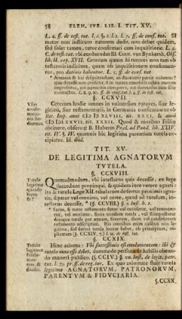 Tit. XV. De Legitima Agnatorum Tutela