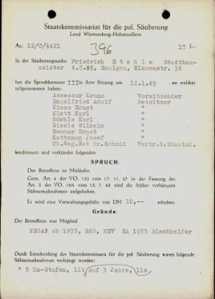 Stehle, Friedrich