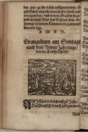 Evangelium am Sontage nach dem Newen Jahrstage/ von der Tauffe Christi