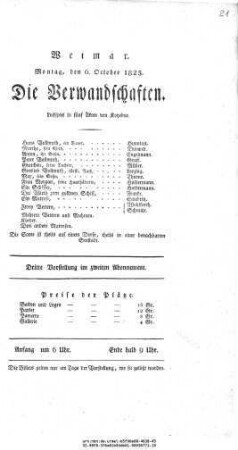 Die Verwandschaften
