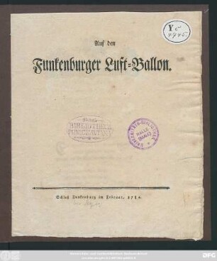 Auf den Funkenburger Luft-Ballon