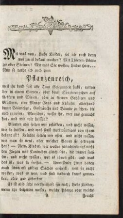 Das Pflanzenreich