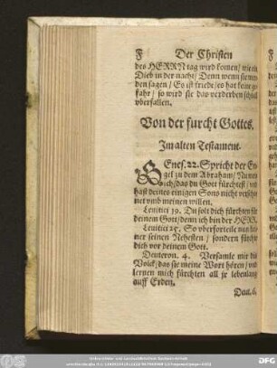 Von der furcht Gottes.