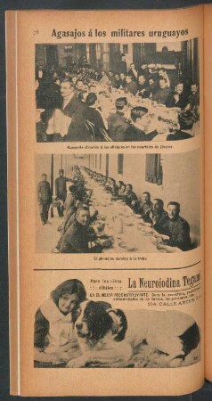 Agasajos á los militares uruguayos - [Fotografías]