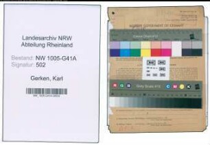 Entnazifizierung Karl Gerken , geb. 01.12.1888 (Polizeibeamter)