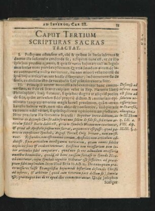 Caput Tertium. Scripturas Sacras Tractat.