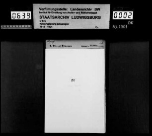 Bürgerrechtsangelegenheiten zu Ellwangen