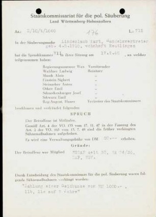 Lindenlaub, Kurt