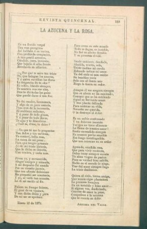La azucena y la rosa.