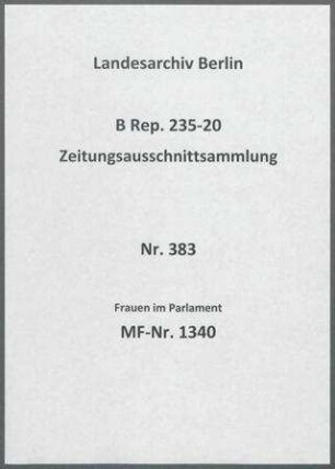 Frauen im Parlament
