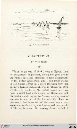 Chapter VI: Up to the Nile. 1887