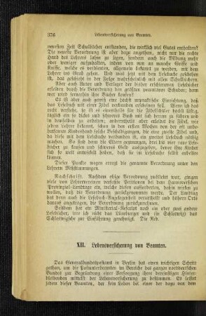Lebensversicherung von Beamten
